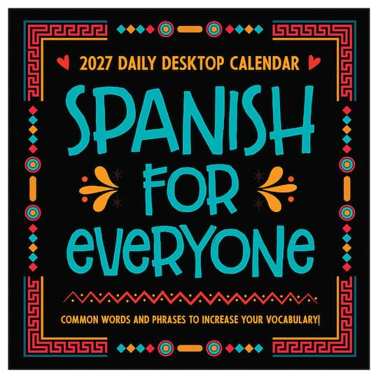 2027 Spanish Words Daily Desktop Calendar